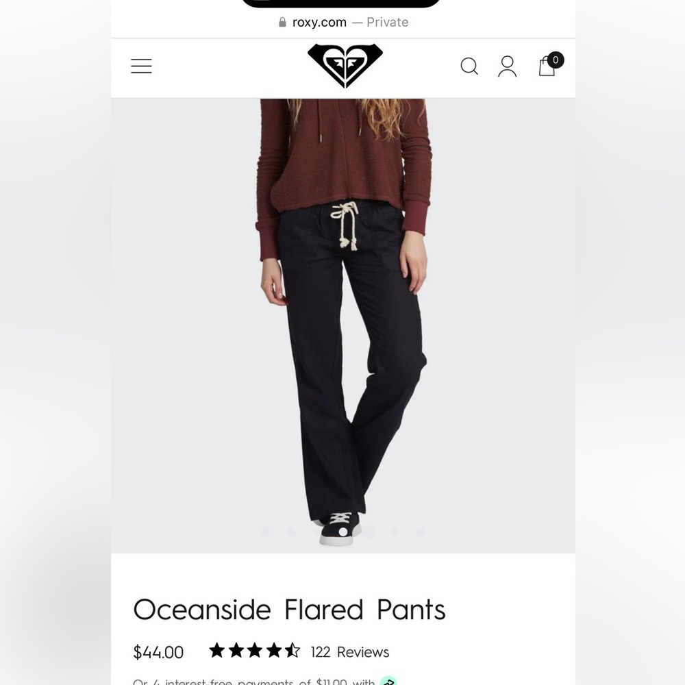🌊NWT Roxy Oceanside Flare Pants